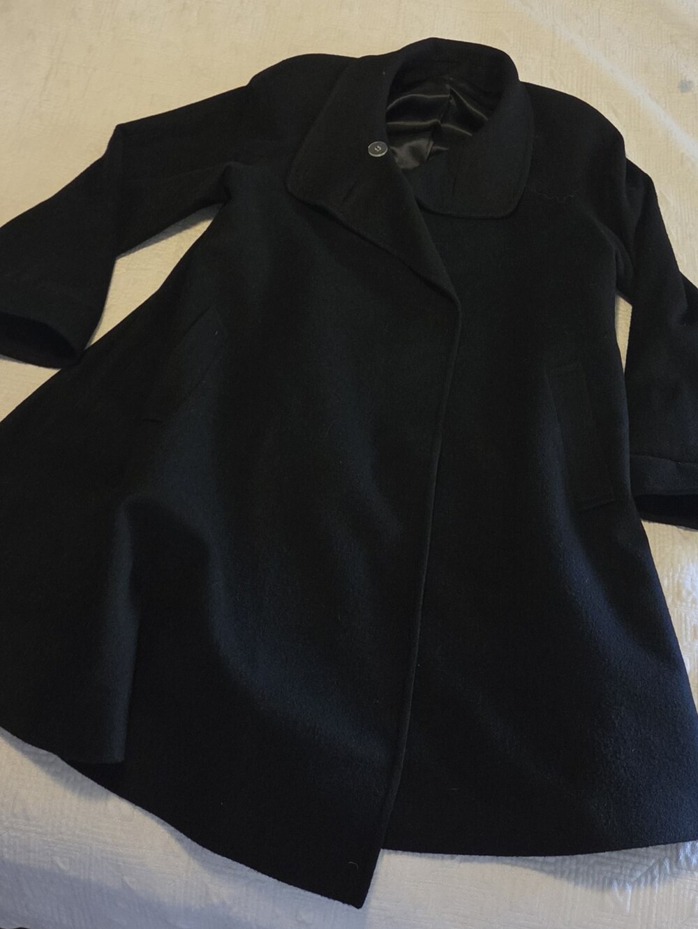1980s Vintage Nordstrom Gallery 100% Camel Hair A-line/Swing Coat, Size Small